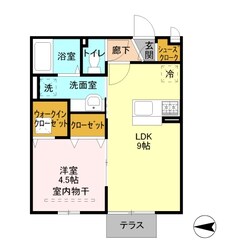 メゾーネ三郷中央の物件間取画像